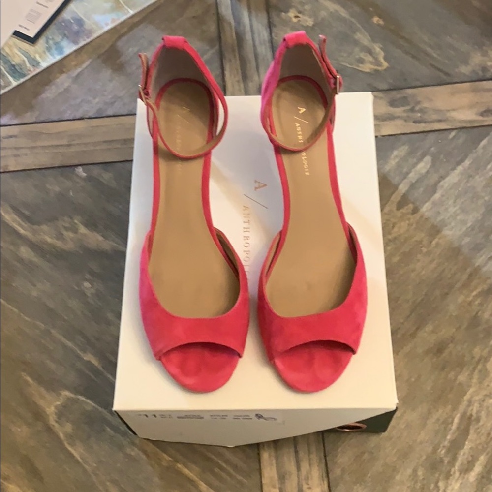 Anthropologie Ankle Strap Heel- New never worn